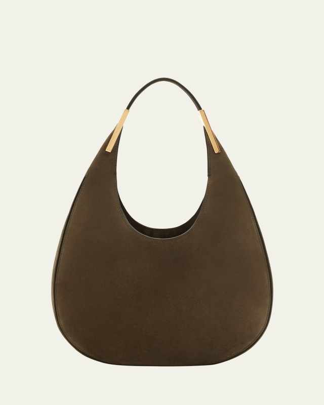 Florence Small Suede Hobo Bag